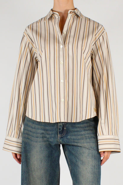Camicia Rigata in Cotone