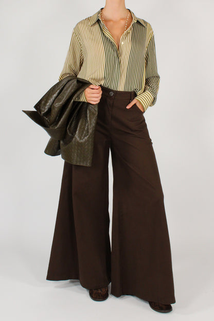 Camicia a Righe Verdi