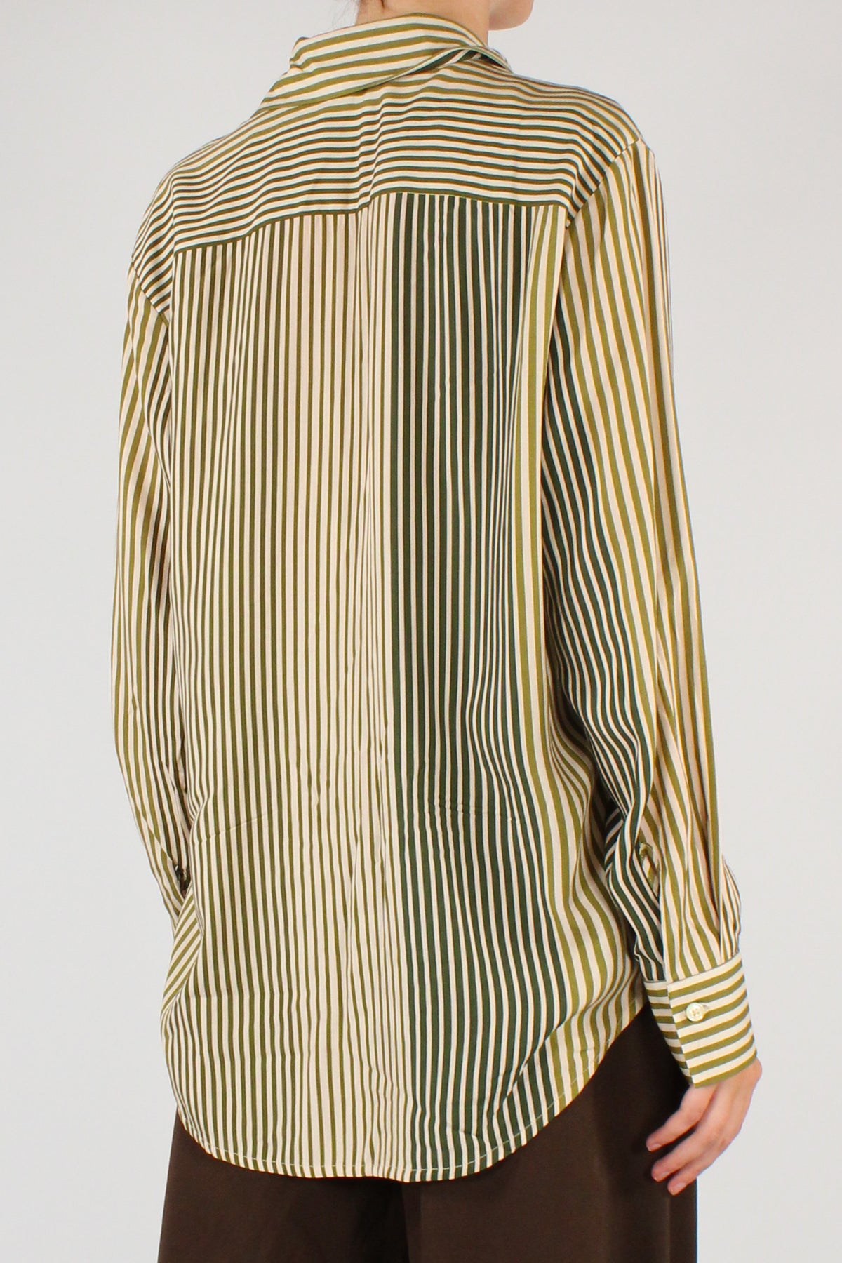 Camicia a Righe Verdi