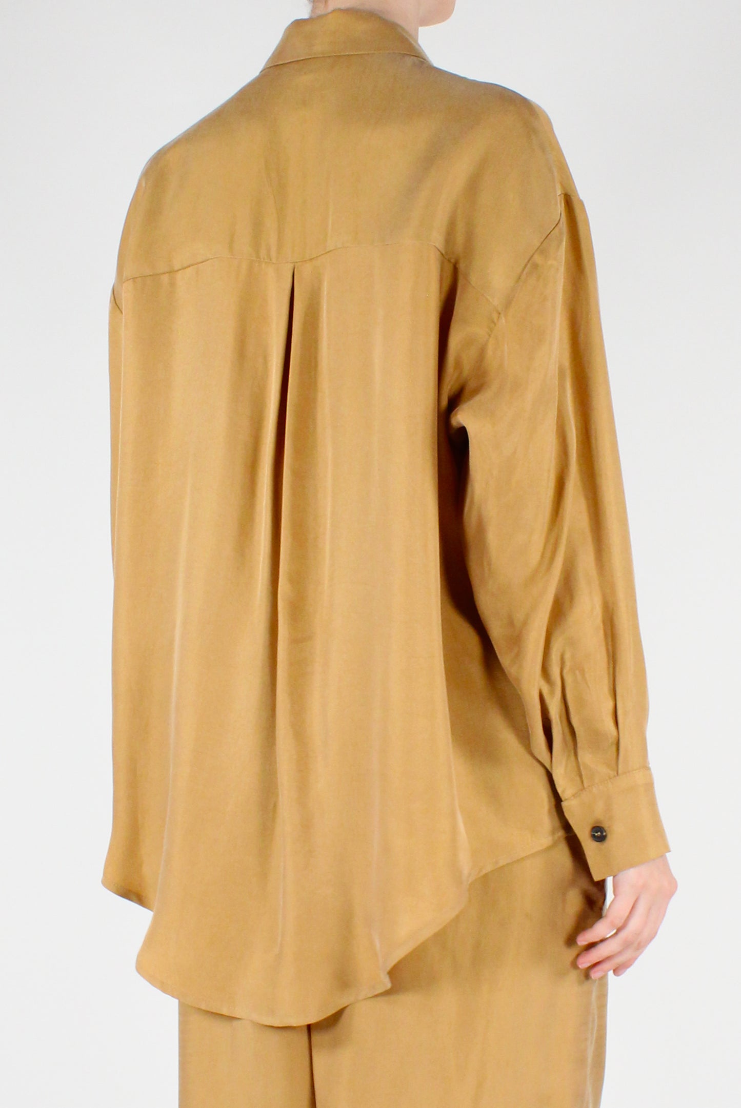 Camicia in Cupro con Tasca