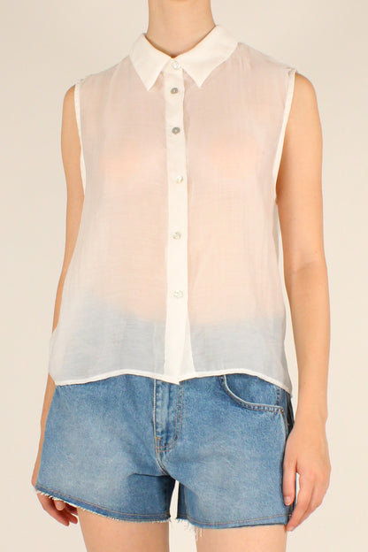 Camicia Smanicata in Mussola di Lyocell