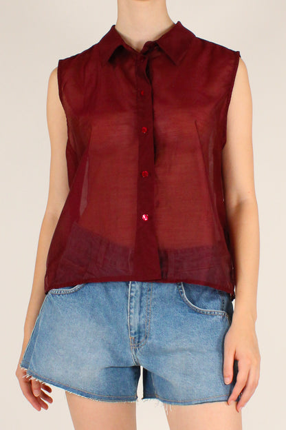 Camicia Smanicata in Mussola di Lyocell