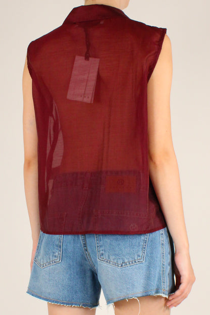 Camicia Smanicata in Mussola di Lyocell