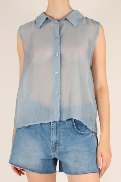 Camicia Smanicata in Mussola di Lyocell