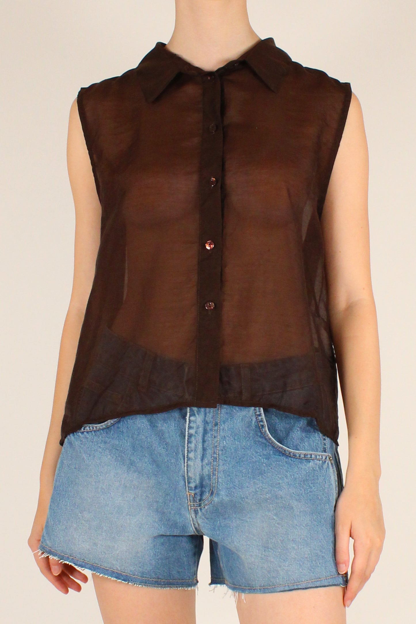 Camicia Smanicata in Mussola di Lyocell