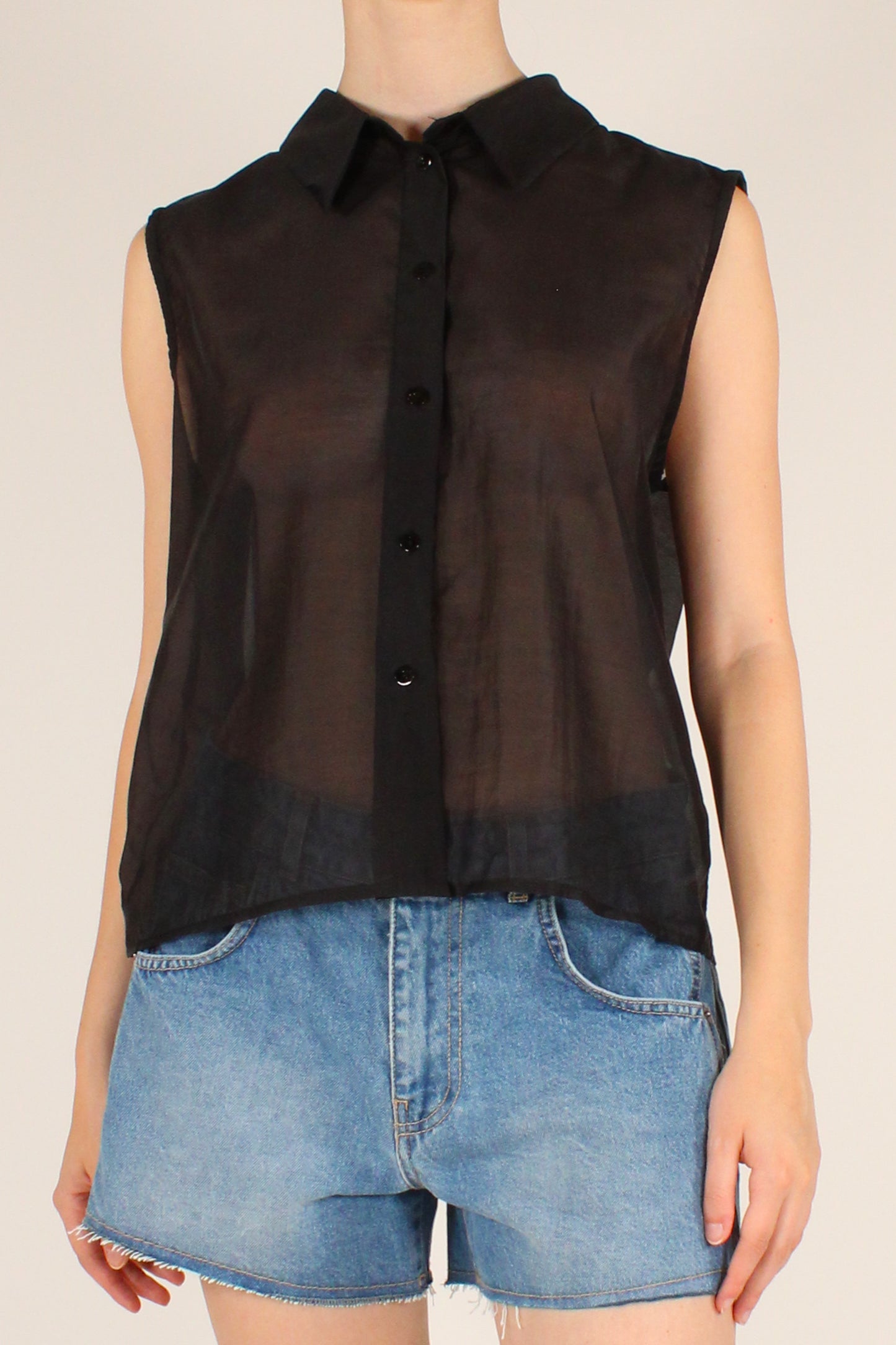 Camicia Smanicata in Mussola di Lyocell