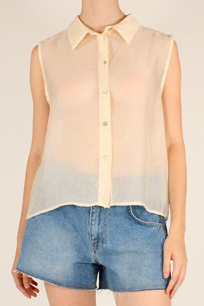 Camicia Smanicata in Mussola di Lyocell