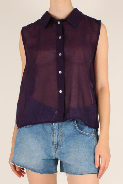 Camicia Smanicata in Mussola di Lyocell