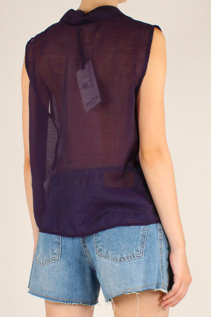 Camicia Smanicata in Mussola di Lyocell
