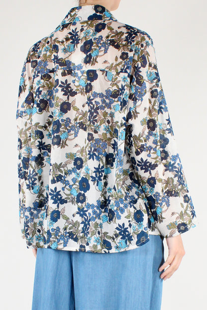 Muslin Shirt with Floral Print