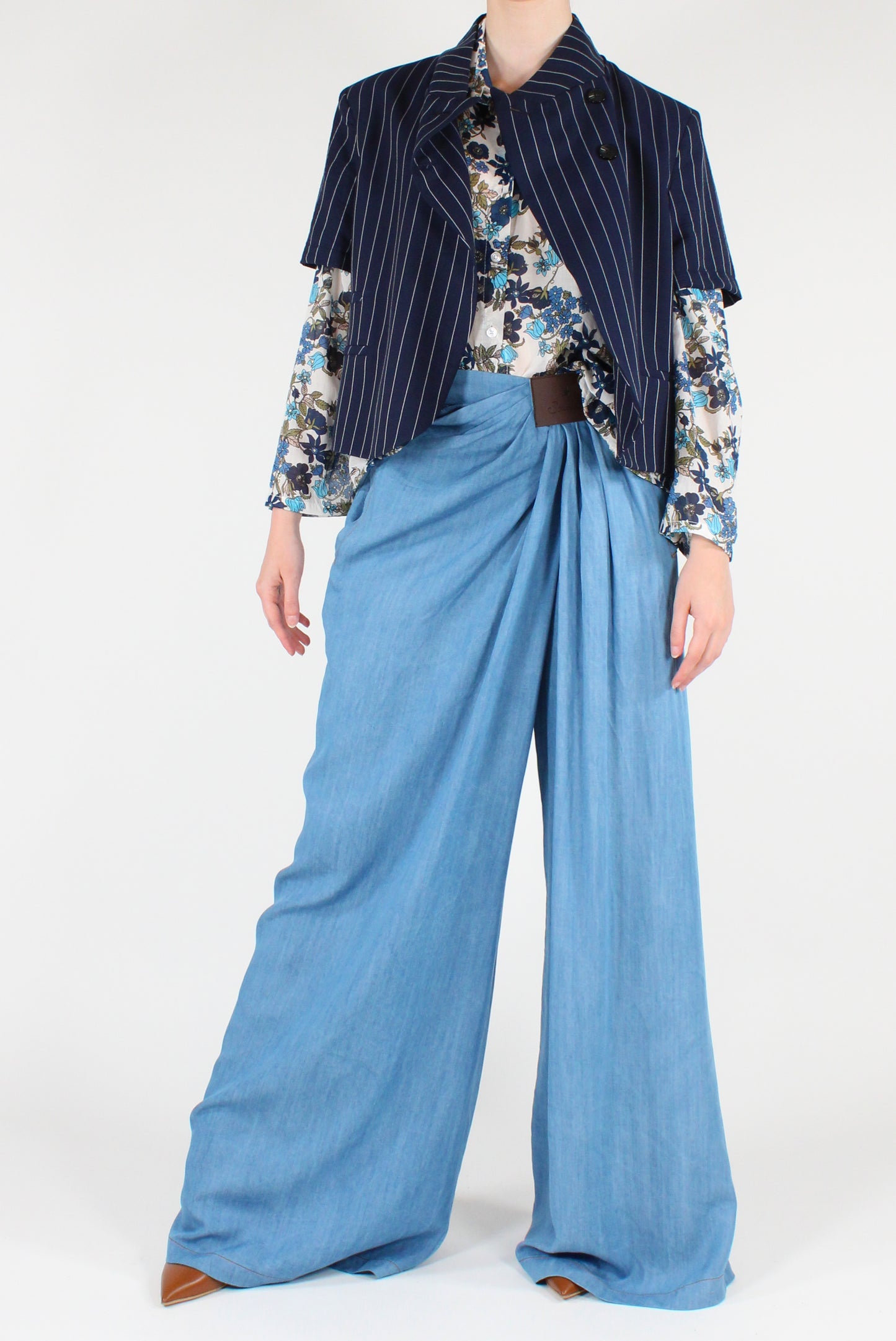 Muslin Shirt with Floral Print