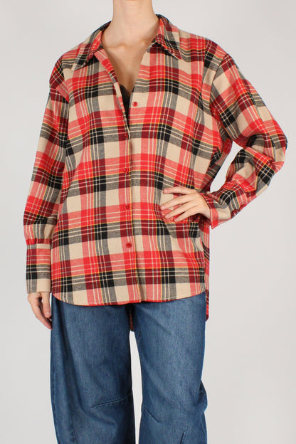Camicia Stampa Tartan con Top