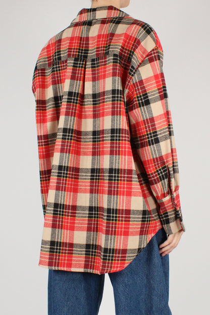 Camicia Stampa Tartan con Top