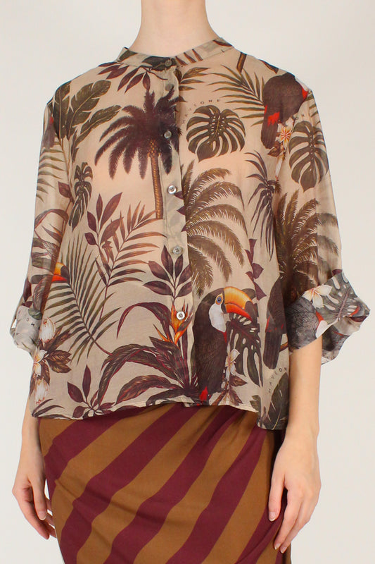 Camicia Stampa Tucano e Palme