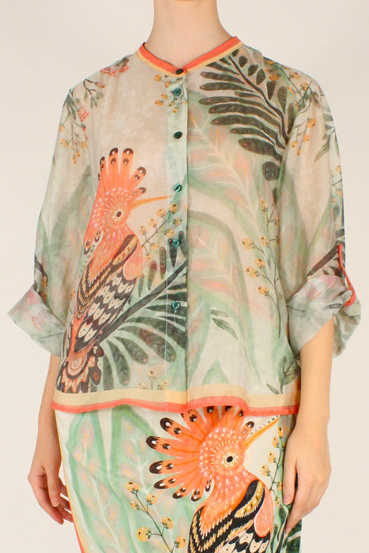 Camicia Stampa Upupa