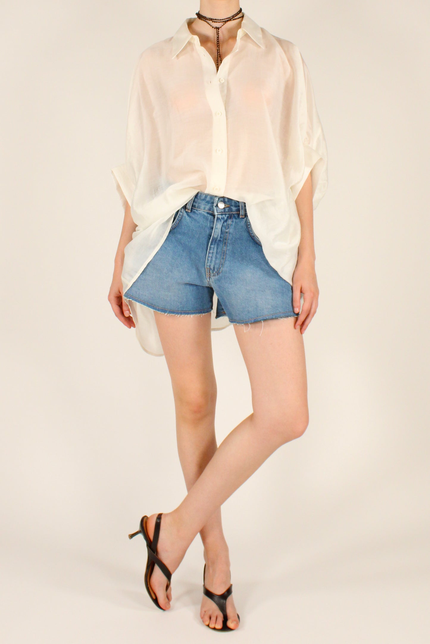 Camicia Over in Mussola Lyocell