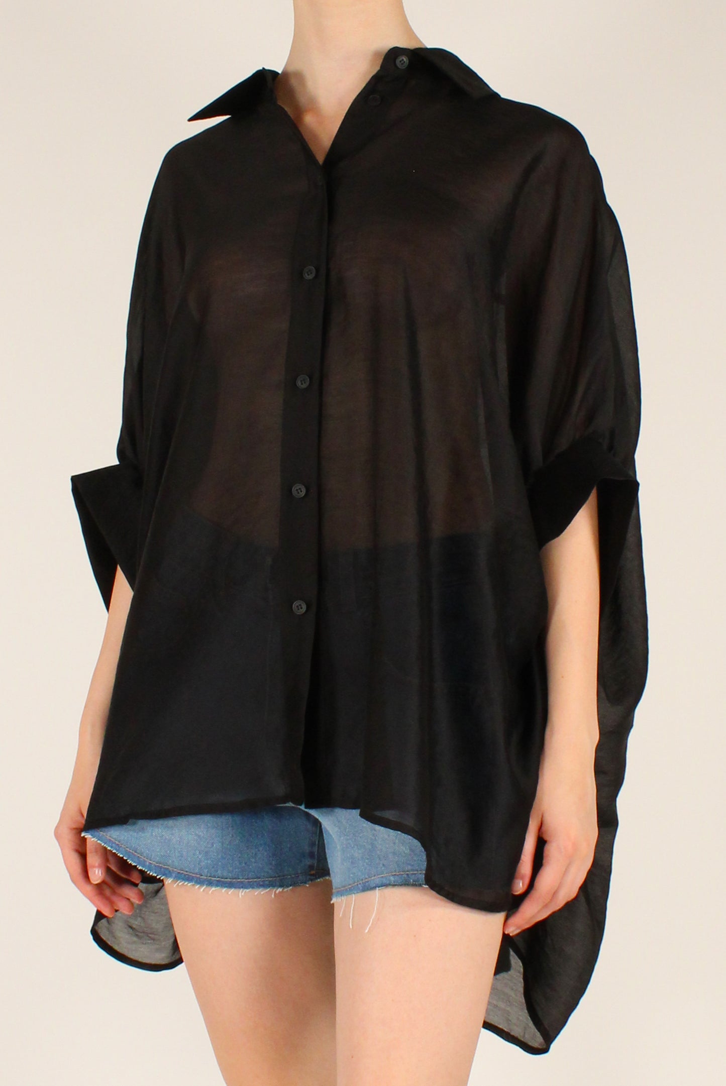 Camicia Over in Mussola Lyocell