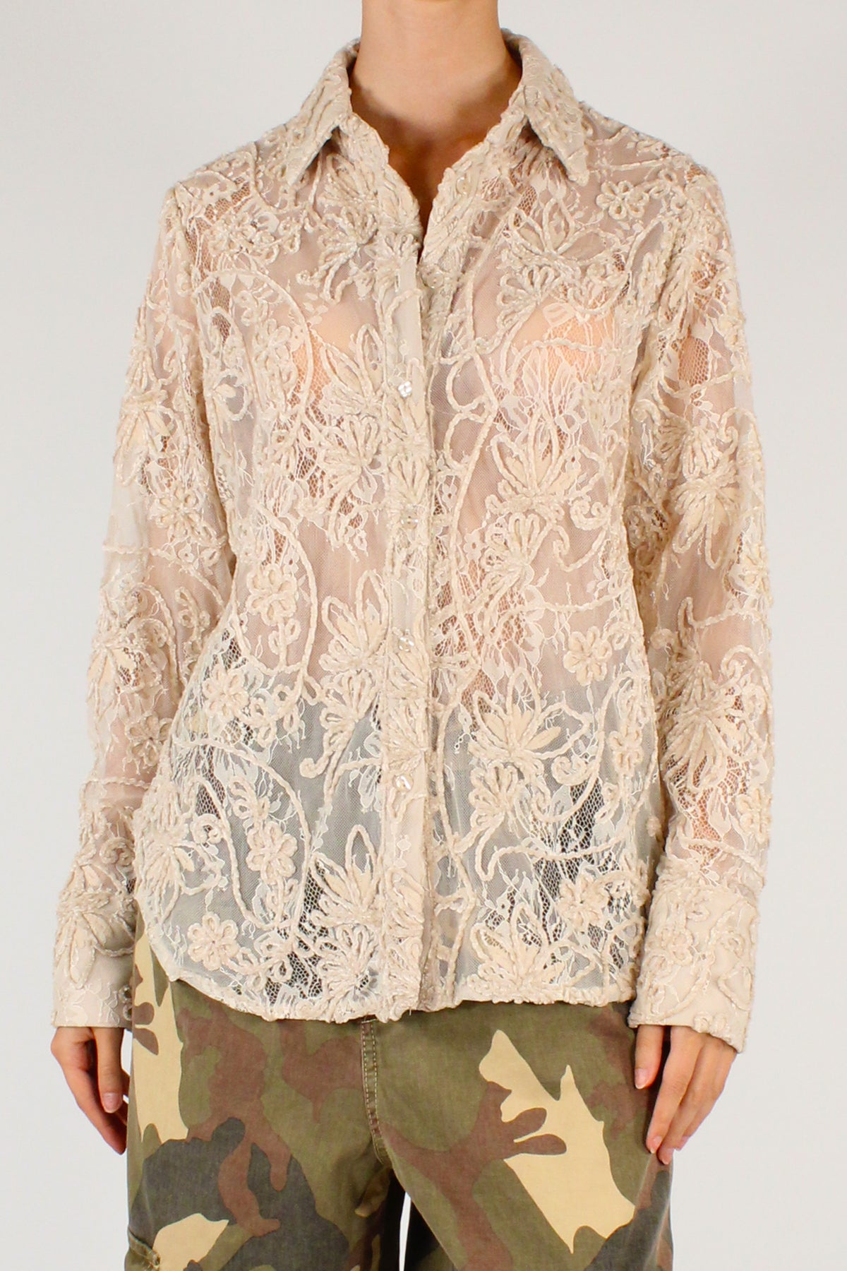 Camicia in Pizzo Ciniglia