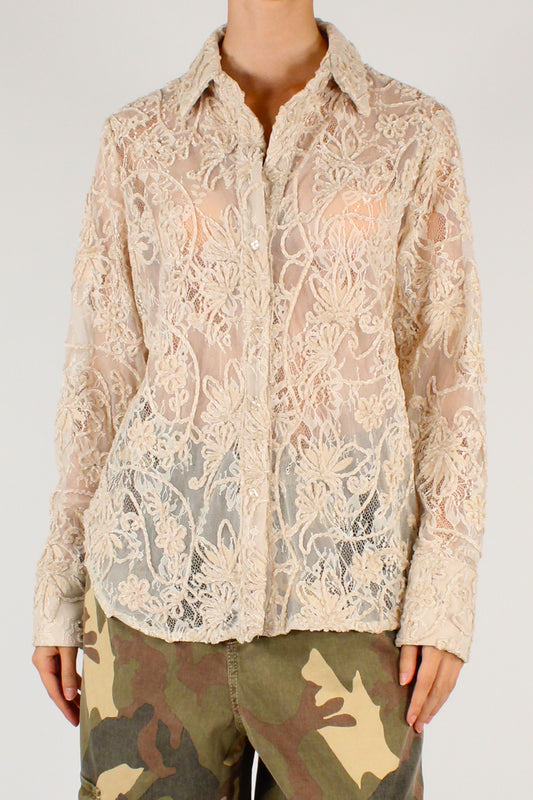 Camicia in Pizzo Ciniglia