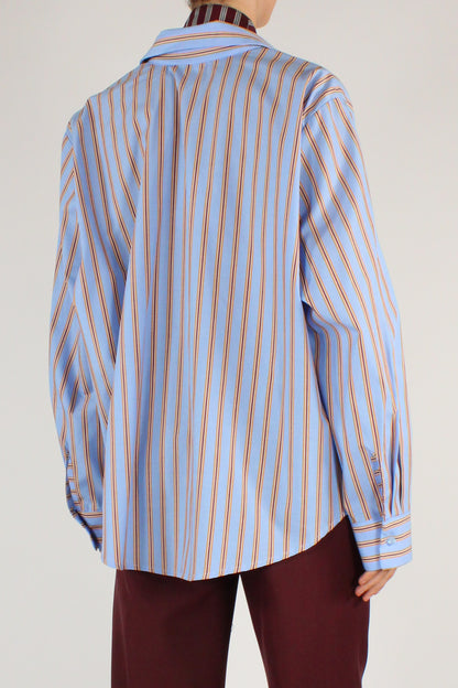 Camicia a Righe con Cravatta