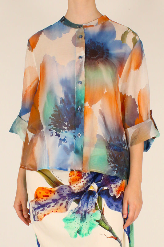 Camicia Stampa Floreale Bluette