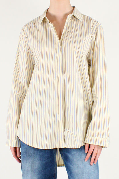 Camicia Over Donna a Righe Multicolori