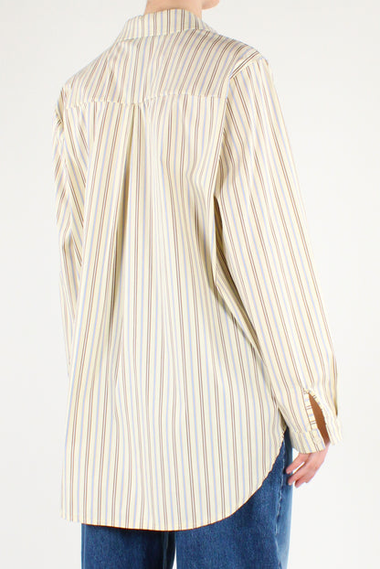 Camicia Over Donna a Righe Multicolori