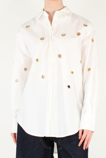 Camicia Over con Borchie