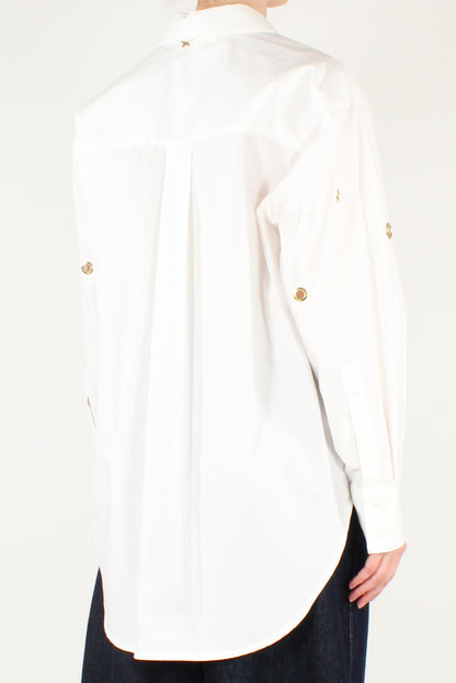 Camicia Over con Borchie