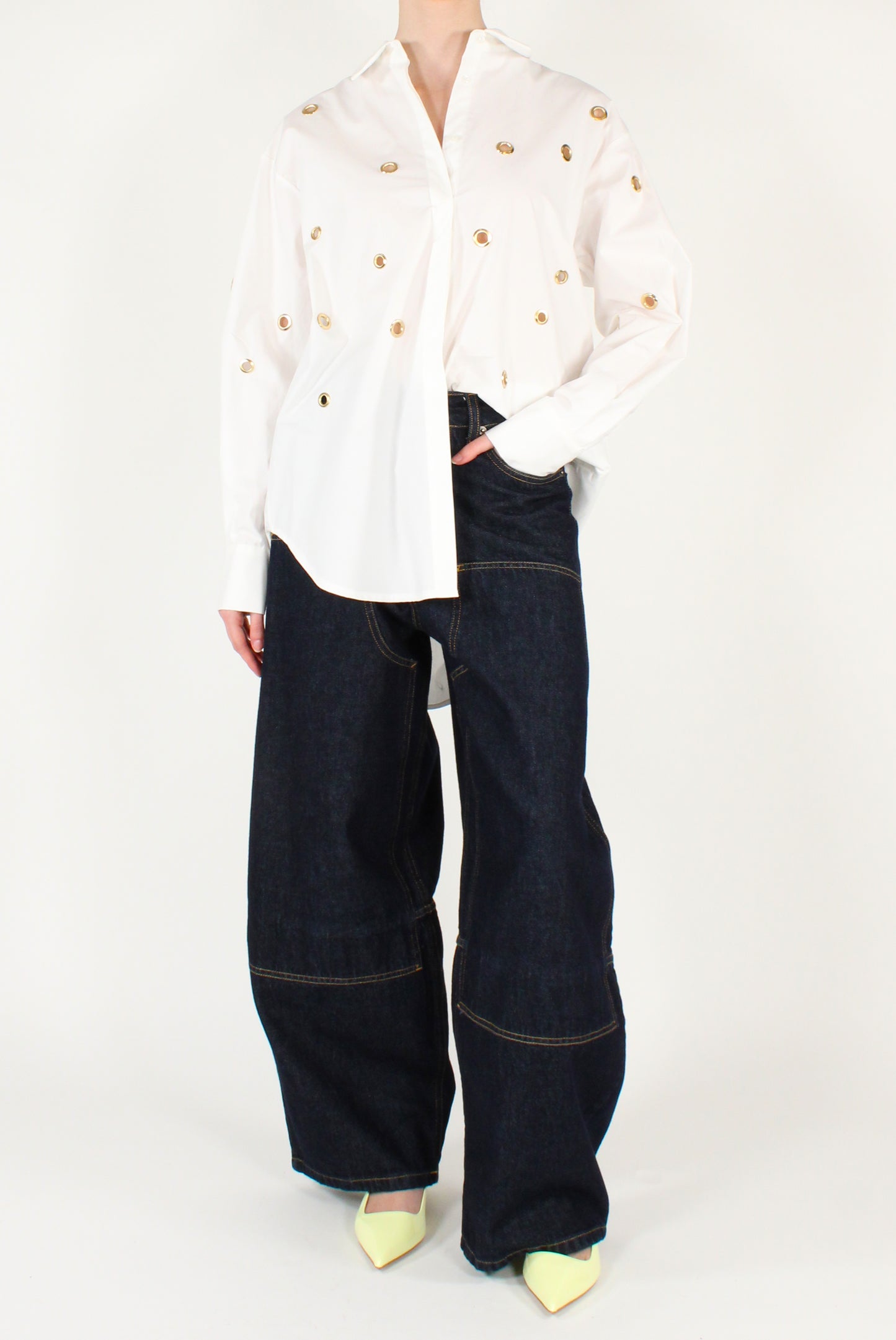 Camicia Over con Borchie