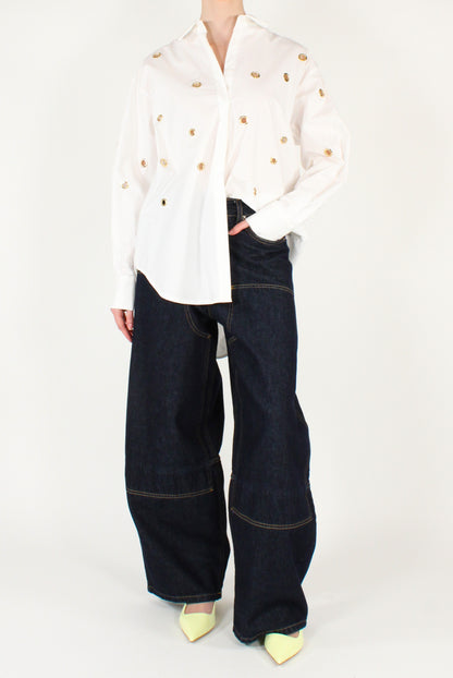 Camicia Over con Borchie