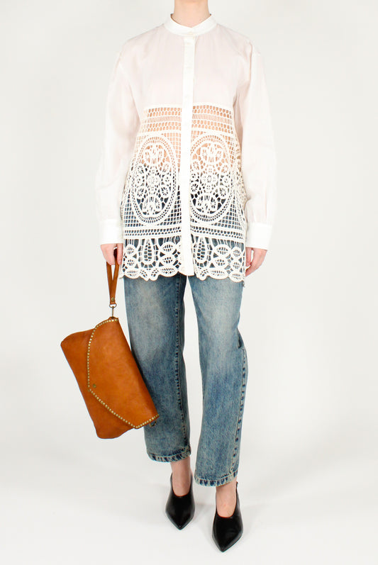 Camicia Lunga con Pizzo