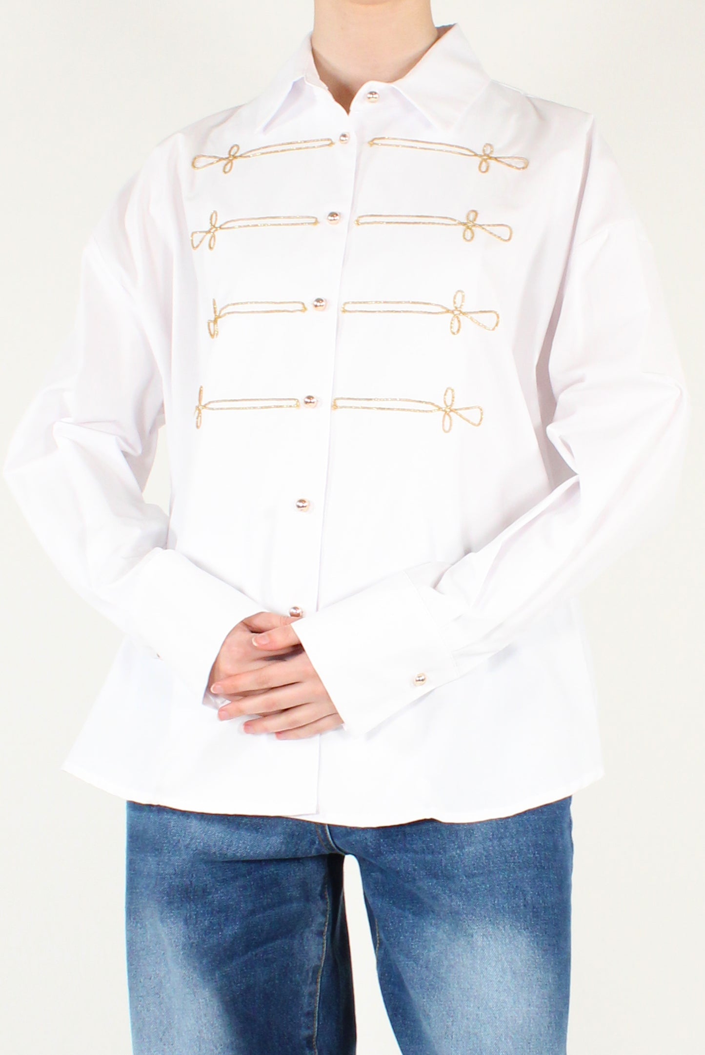 Golden Embroidered Shirt