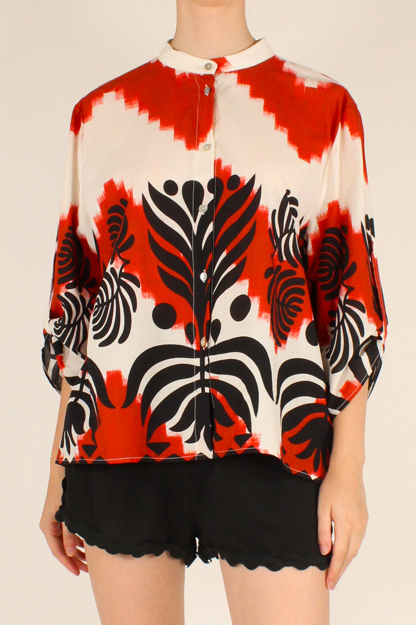 Camicia Stampa Fantasia Etnica