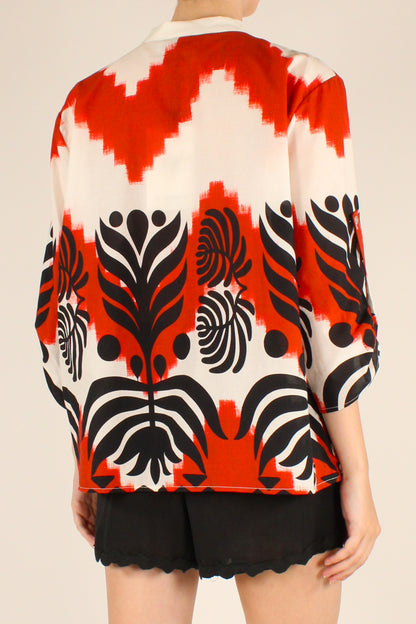 Camicia Stampa Fantasia Etnica