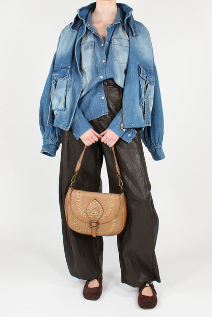 Camicia in Denim Effetto Delavé