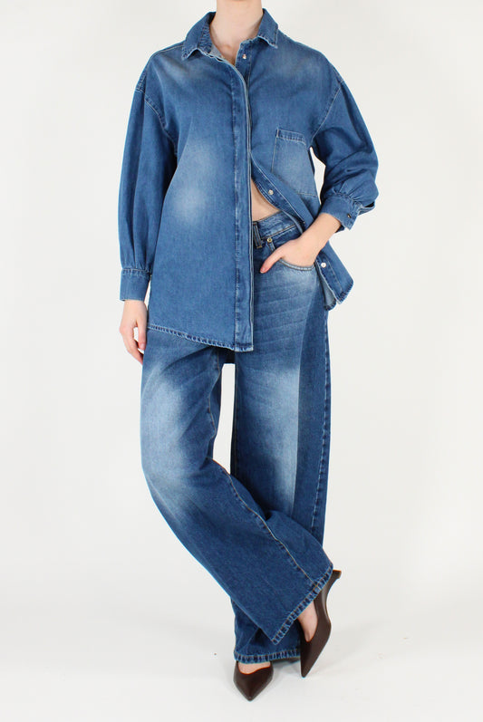 Camicia Denim 100% Cotone