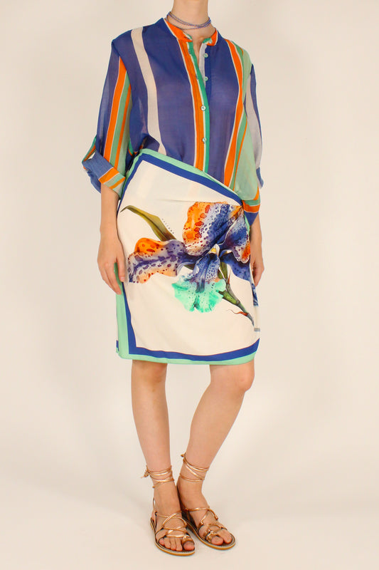 Camicia a Righe Multicolore Bluette