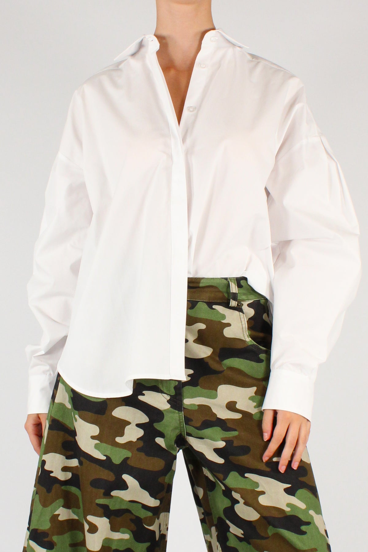 Camicia Maniche con Pinces