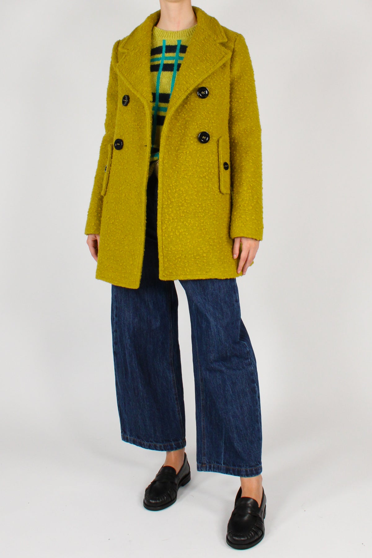 Cappotto Corto Misto Lana