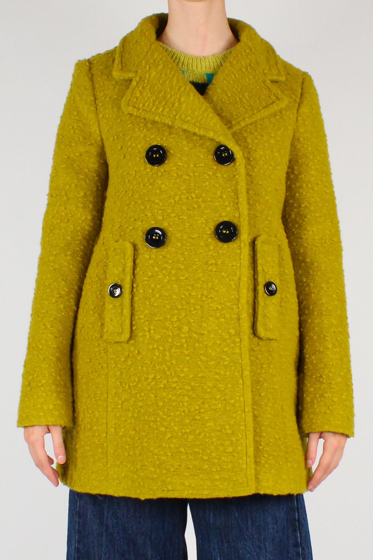 Cappotto Corto Misto Lana