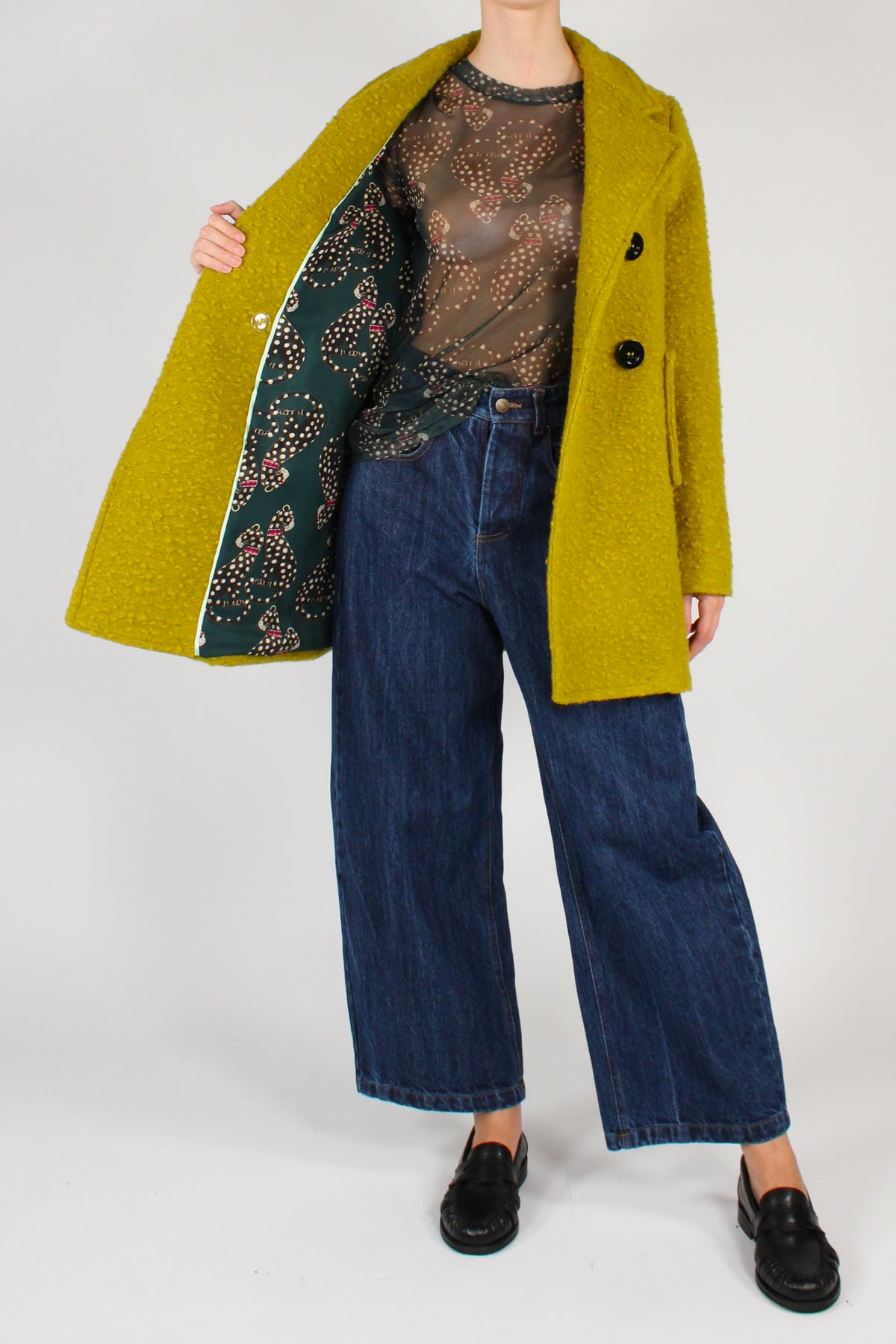 Cappotto Corto Misto Lana