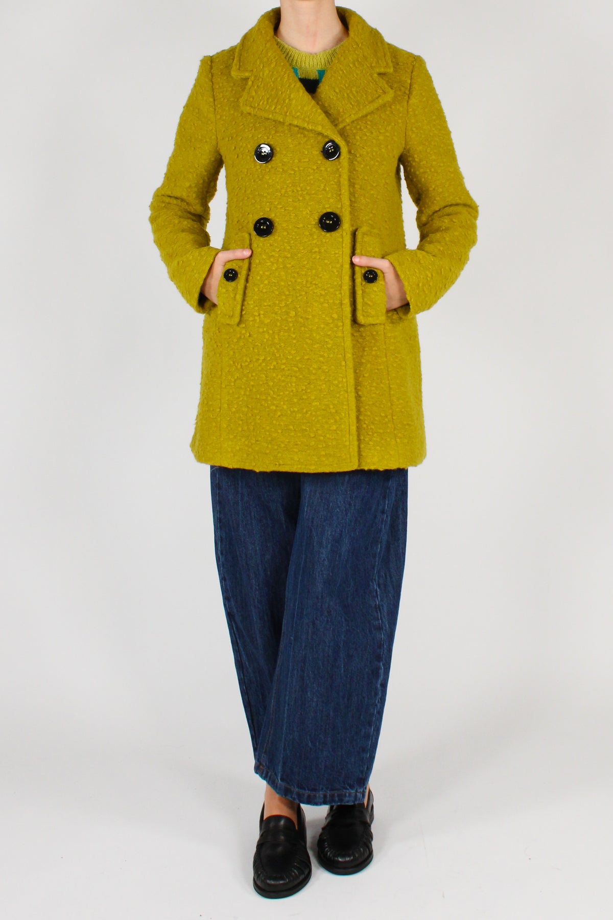 Cappotto Corto Misto Lana