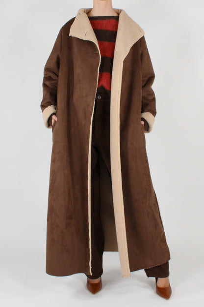 Cappotto Lungo Eco Shearling