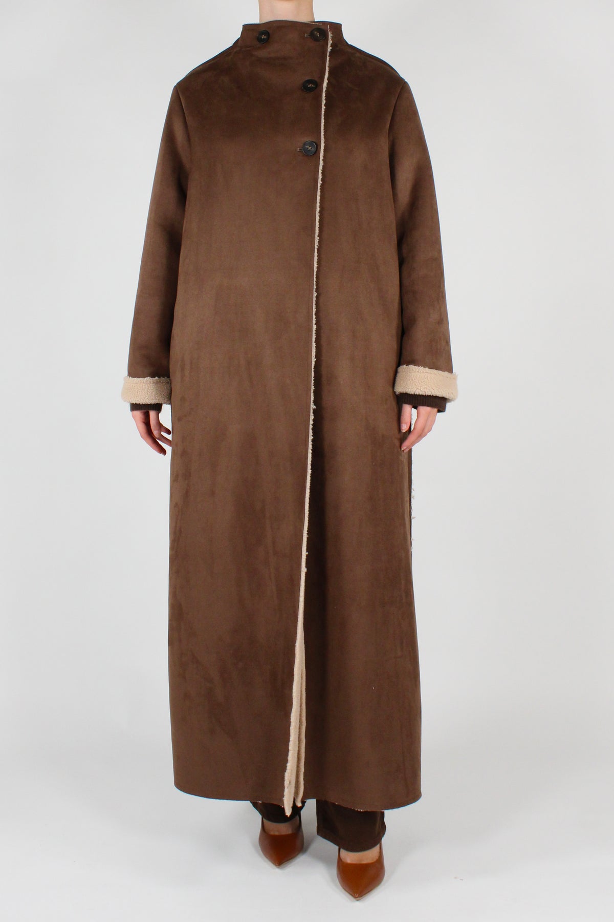 Cappotto Lungo Eco Shearling