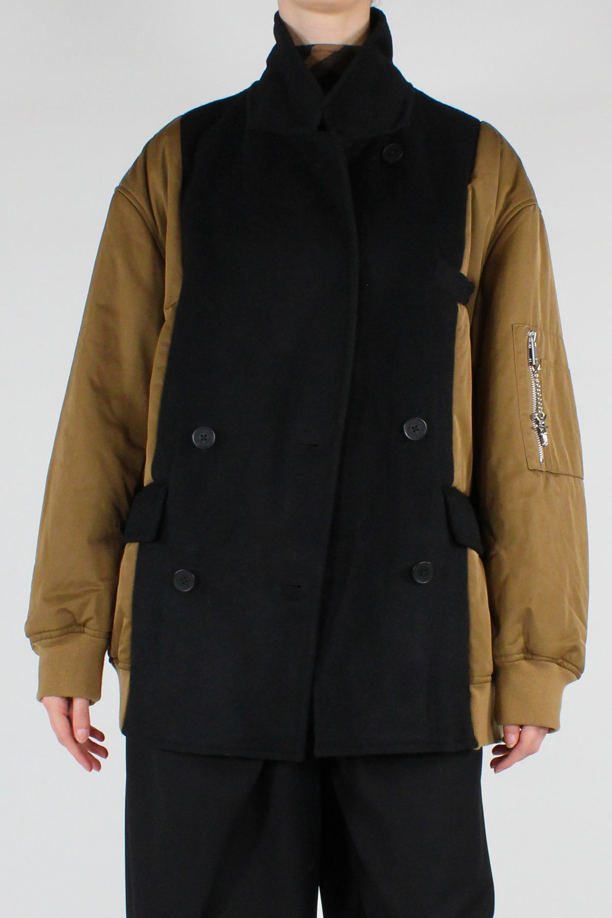 Cappotto Corto Maniche Imbottite