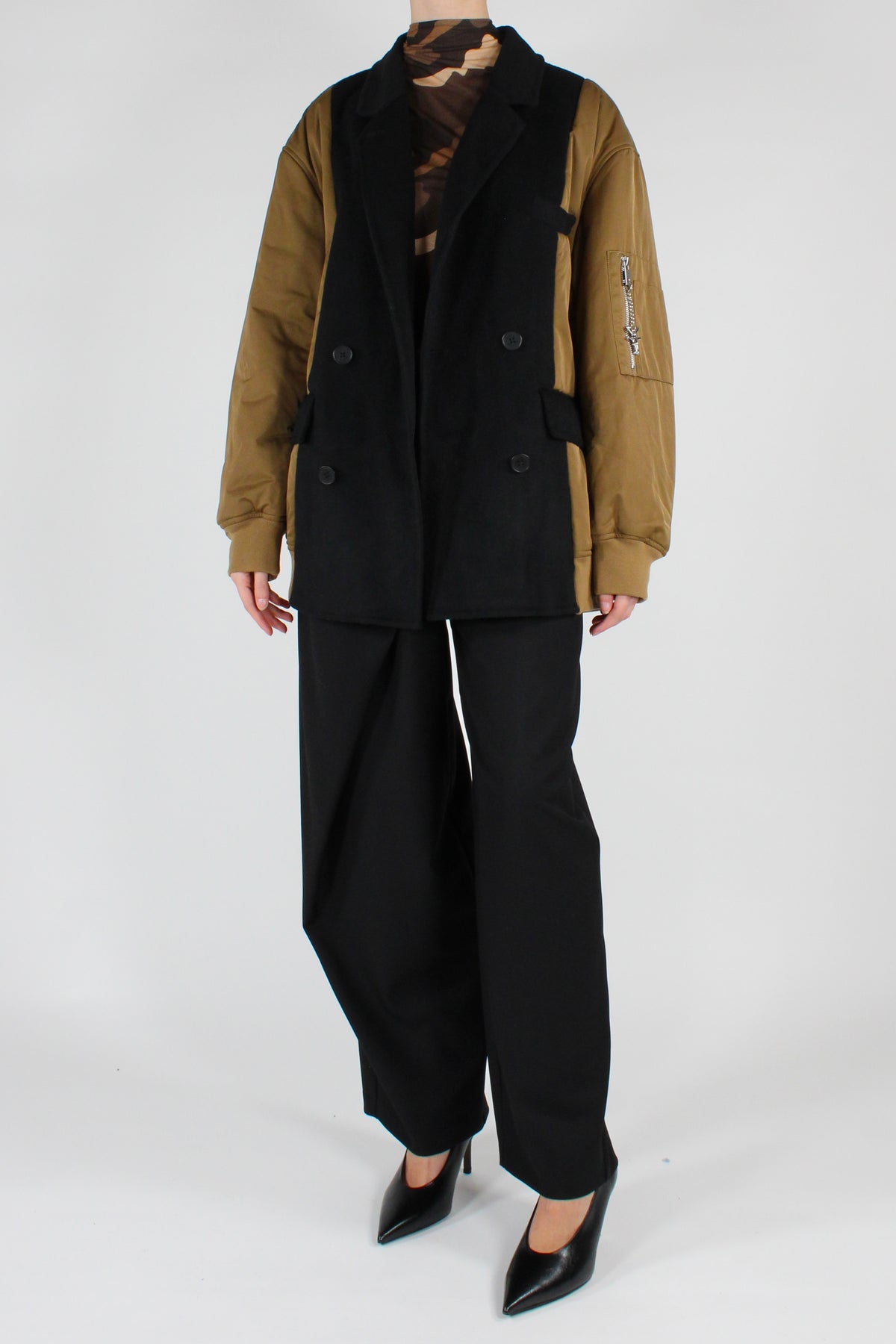 Cappotto Corto Maniche Imbottite