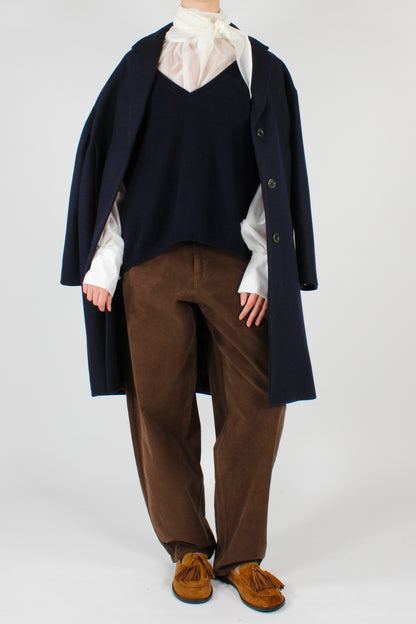 Cappotto Monopetto Misto Lana