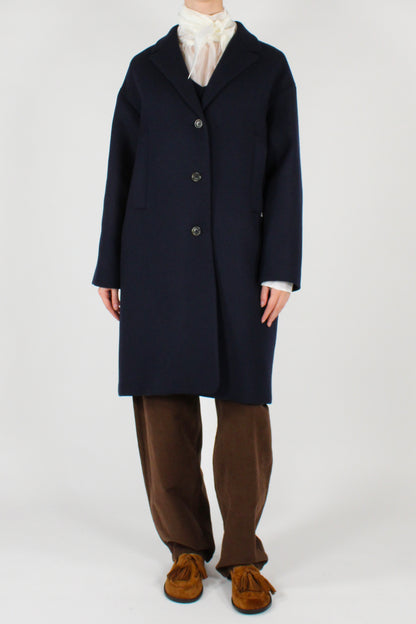 Cappotto Monopetto Misto Lana