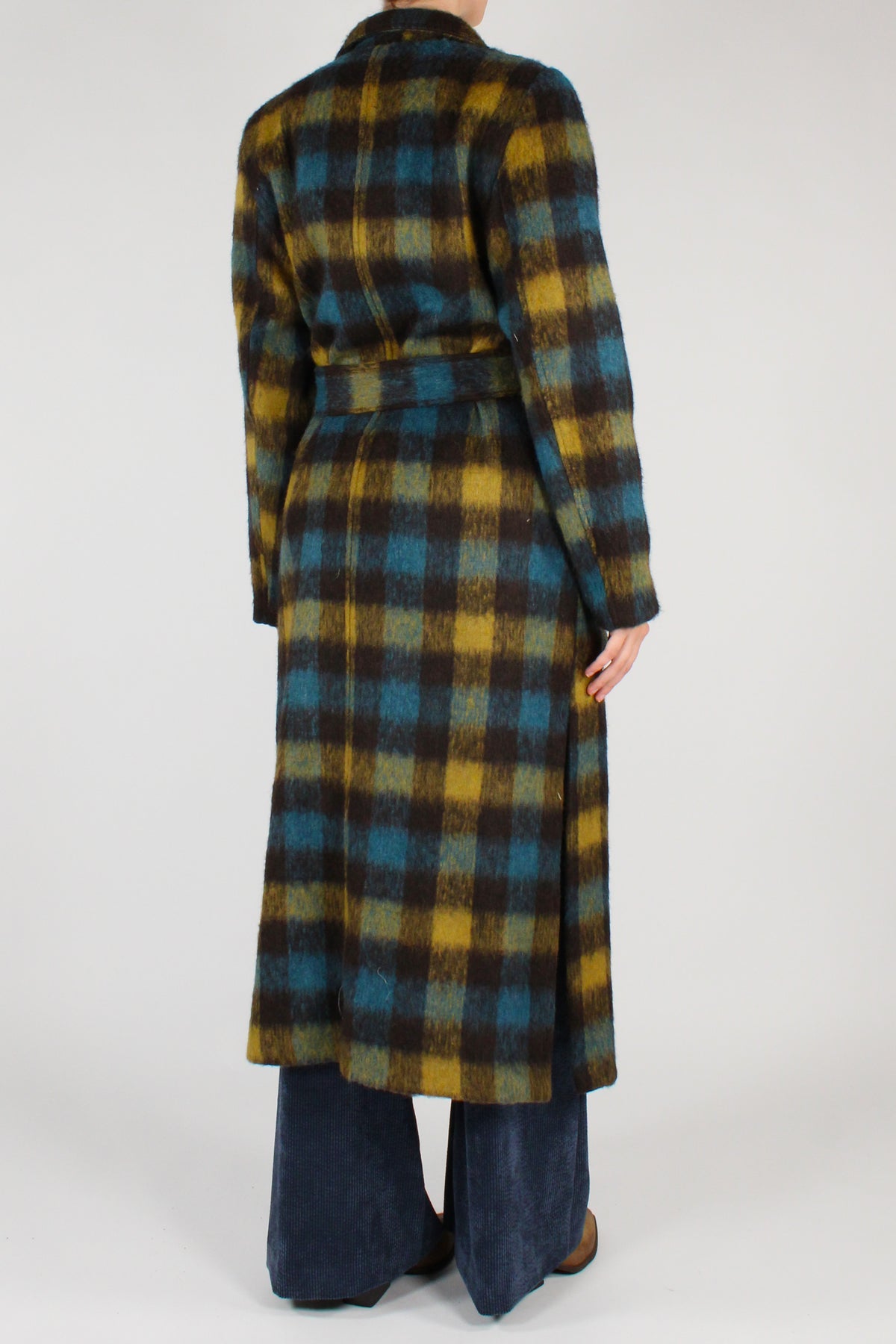 Cappotto Lungo Stampa Tartan